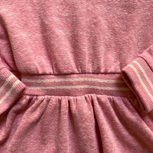 Joe Fresh 3T Long Sleeve Dress Pink Heathered Elastic Waist Kids Dress - Picture 7 of 16